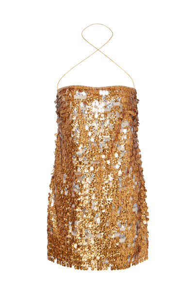 Sand Dress – Sculptural Sequin Mini Dress