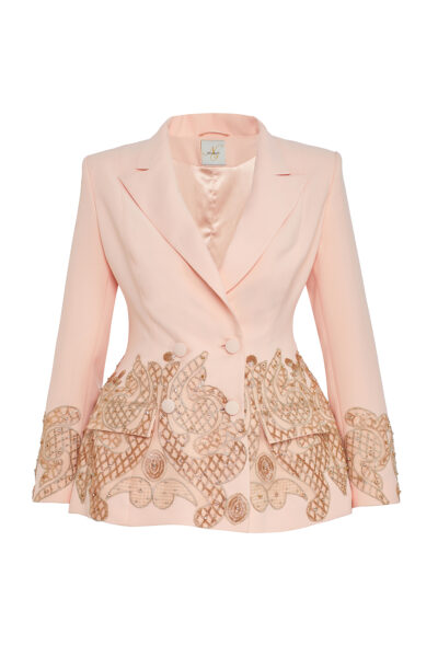 Embroidered Slim Fit Jacket