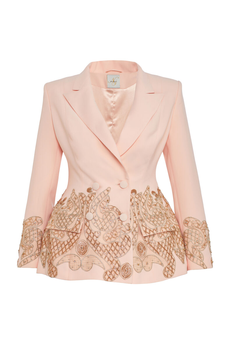 Embroidered Slim Fit Jacket
