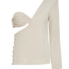 Franklin Top – Sculptural One-Shoulder Crepe Top