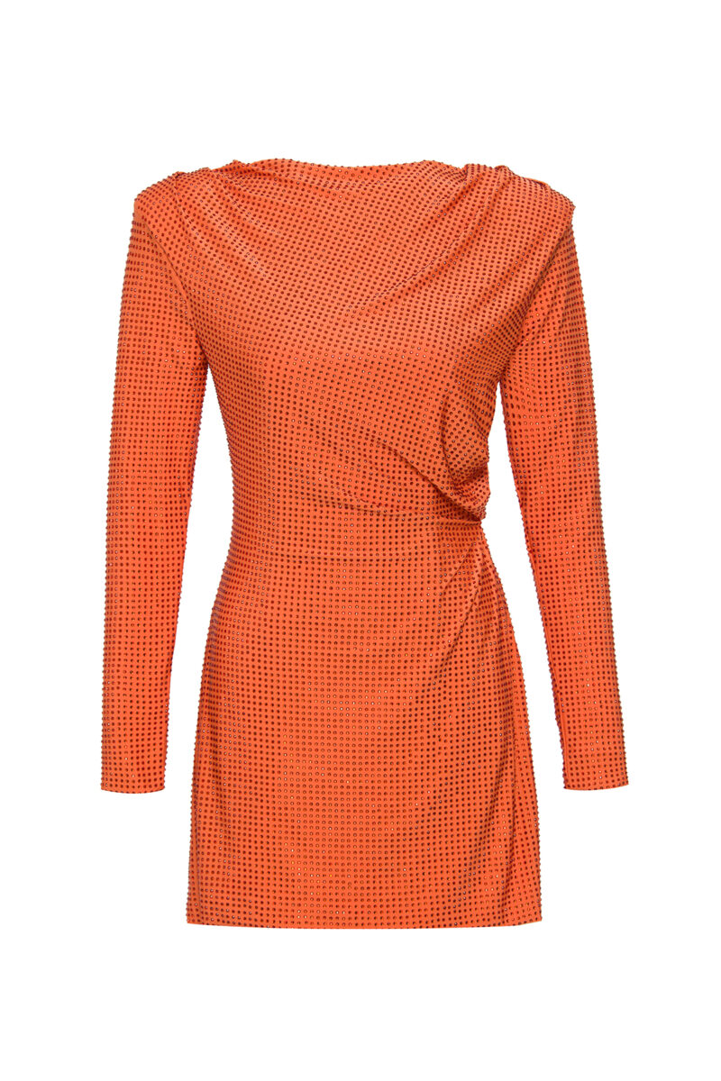 Aria crystal-embellished mini-dress