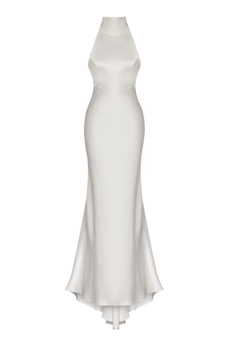Calva Gown – Elegant Cowl Neck Evening Dress