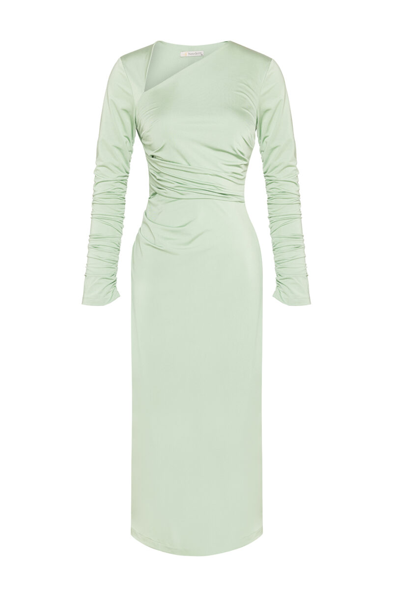 Elegant Mint Green Party Wear Dress for Women