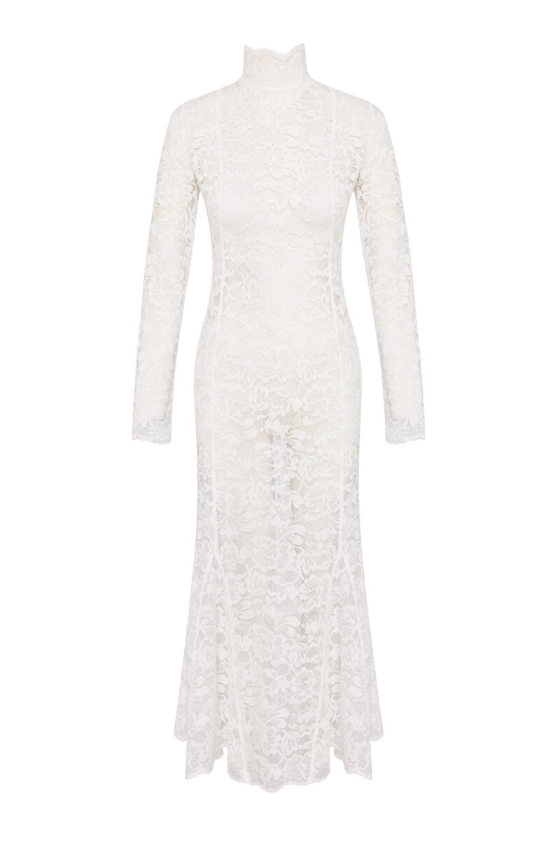White lace dress