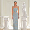 Zeyna Dress – Beaded Embroidered Tulle Maxi Dress