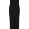 Delara Strapless Lace-Trim Velvet Maxi Dress