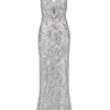 AVA Silver sequin dress